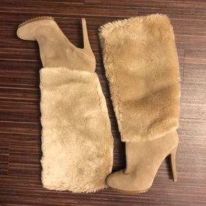 Fur/suede boots